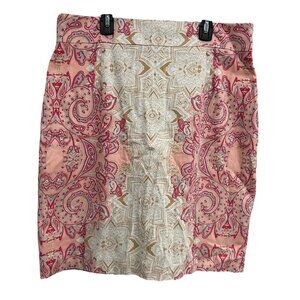 Antonio Melani Womens Paisley Print Pencil Skirt Size 12 Cotton Blend